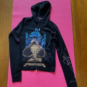 Limited edition Tweety 100% cashmere top/hoodie.